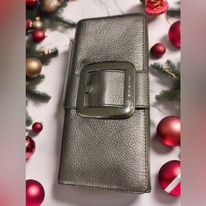 Michael Kors Women’s Metallic Pewter Clutch